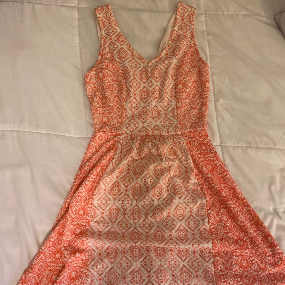 Pink and White Dress